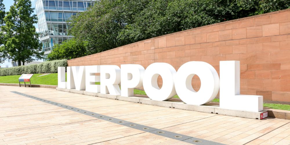 Liverpool Sign by the docks