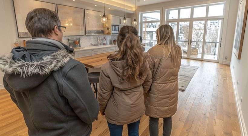 students touring student property